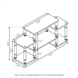 Furinno TURN-N-TUBE No Tools Entertainment Center with Bamboo Espresso/Black