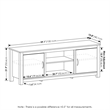 Furinno CLASSIC TV Stand with Storage for TV up to 65 Inch in Rustic Oak