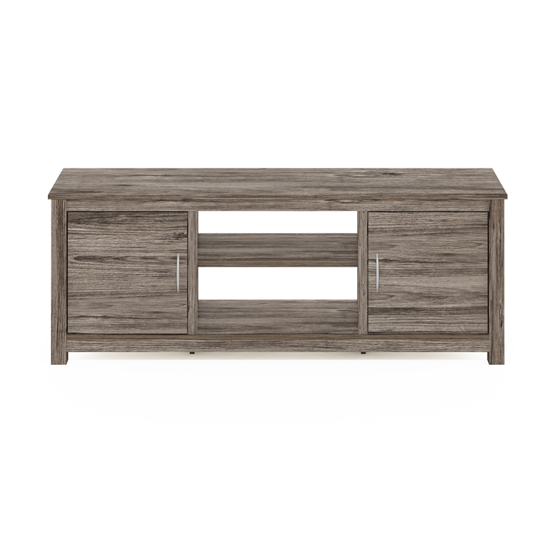 Furinno CLASSIC TV Stand with Storage for TV up to 65 Inch in Rustic Oak