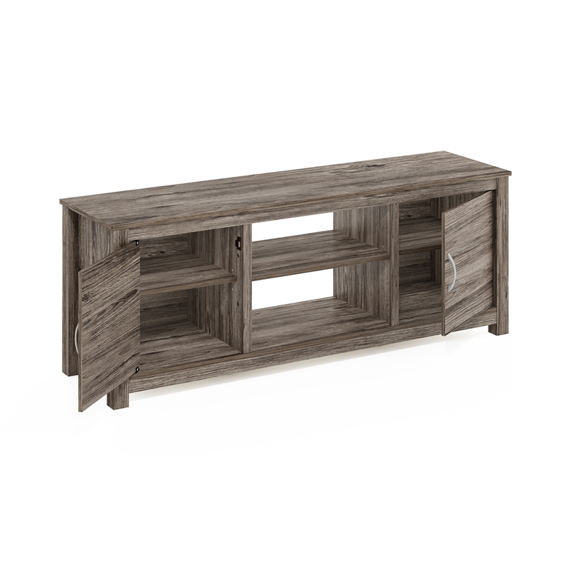 Furinno CLASSIC TV Stand with Storage for TV up to 65 Inch in Rustic Oak