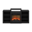 Furinno JENSEN TV Stand with Electric Fireplace for TV up to 55&quot Americano