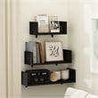 Furinno ROSSI Bedroom Decor Wall Mounted Floating Display Shelves in Set of 3