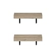 Furinno TANNA 15-Inch Wall Mounted Floating Display Shelves in Natural Set of 2