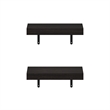 Furinno TANNA 15-Inch Wall Mounted Floating Display Shelves in Tobacco Set of 2