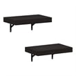Furinno TANNA 15-Inch Wall Mounted Floating Display Shelves in Tobacco Set of 2