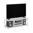 Furinno Besi No Tools Assembly Industrial Style TV Stand in Entertainment White