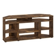 Furinno JENSEN Corner TV Stand TV up to 55 Inches in Amber Pine