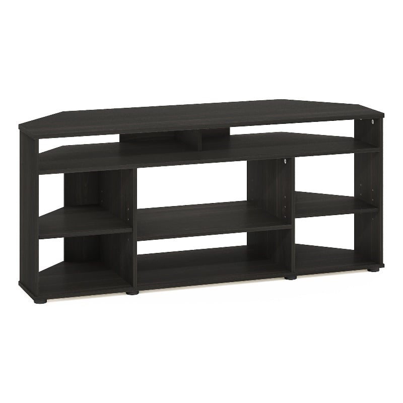 Furinno JENSEN Corner TV Stand TV up to 55 Inches in Espresso