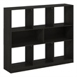 Furinno DALY 8-Cube 3 Tier Bookshelf Organizer 47 Width in Espresso