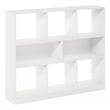Furinno DALY 8-Cube 3 Tier Bookshelf Organizer 47 Width in White