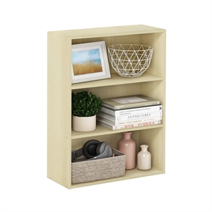 Furinno Pasir 3-Tier Open Shelf in Maple