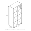 Furinno PELLI CUBIC Storage Cabinet in 4x2 in Espresso