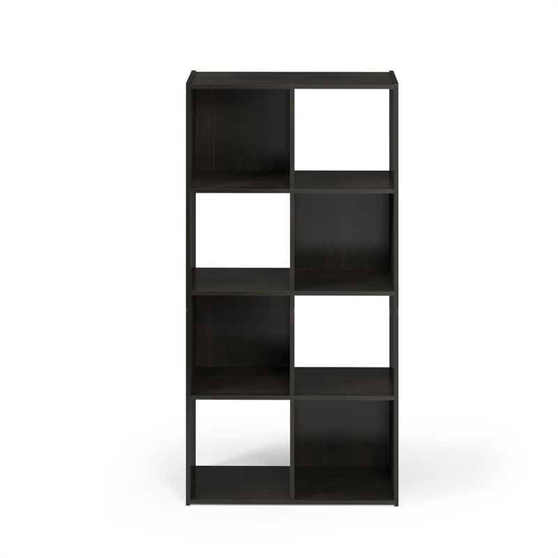 Furinno PELLI CUBIC Storage Cabinet in 4x2 in Espresso