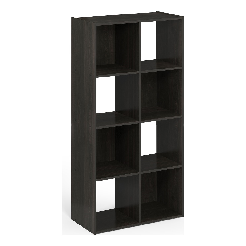 Furinno PELLI CUBIC Storage Cabinet in 4x2 in Espresso