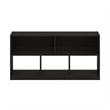 Furinno DALY 5-Cube 2 Tier Bookshelf Organizer 47 Width in Espresso