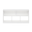 Furinno DALY 5-Cube 2 Tier Bookshelf Organizer 47 Width in White