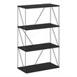 Furinno Rata 4-Tier Flat Base Shelf Display Rack in Americano