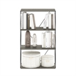 Furinno Rata 4-Tier Flat Base Shelf Display Rack in French Oak Grey