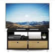 Furinno ANDREY Entertainment Center with Bin Drawers in Dark Espresso