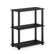Furinno TURN-S-TUBE 3-Tier Shelf Display Rack in Americano Set of 2
