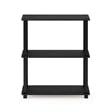 Furinno TURN-S-TUBE 3-Tier Shelf Display Rack in Americano Set of 2