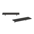 Furinno ROSSI 23-Inch Wall Mounted Floating Shelves in Espresso Set of 2