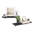 Furinno ROSSI 23-Inch Wall Mounted Floating Shelves in Espresso Set of 2