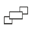 Furinno ROSSI Interweave Wall Mount Floating Shelf in Set of 3 Espresso
