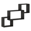 Furinno ROSSI Interweave Wall Mount Floating Shelf in Set of 3 Espresso