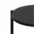 Furinno Besi 2-Tier End Table with Sturdy Metal Legs in Americano Set of 2