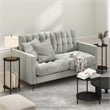Furinno Besi 2-Tier End Table with Sturdy Metal Legs in Americano Set of 2