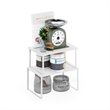 Furinno Ravel Stackable Kitchen Counter Shelves in Set of 2 White