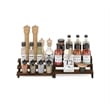 Furinno Ravel 3-Tier Nestable Spice Rack Organizer in Set of 2 Amber Pine