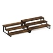 Furinno Ravel 3-Tier Nestable Spice Rack Organizer in Set of 2 Amber Pine