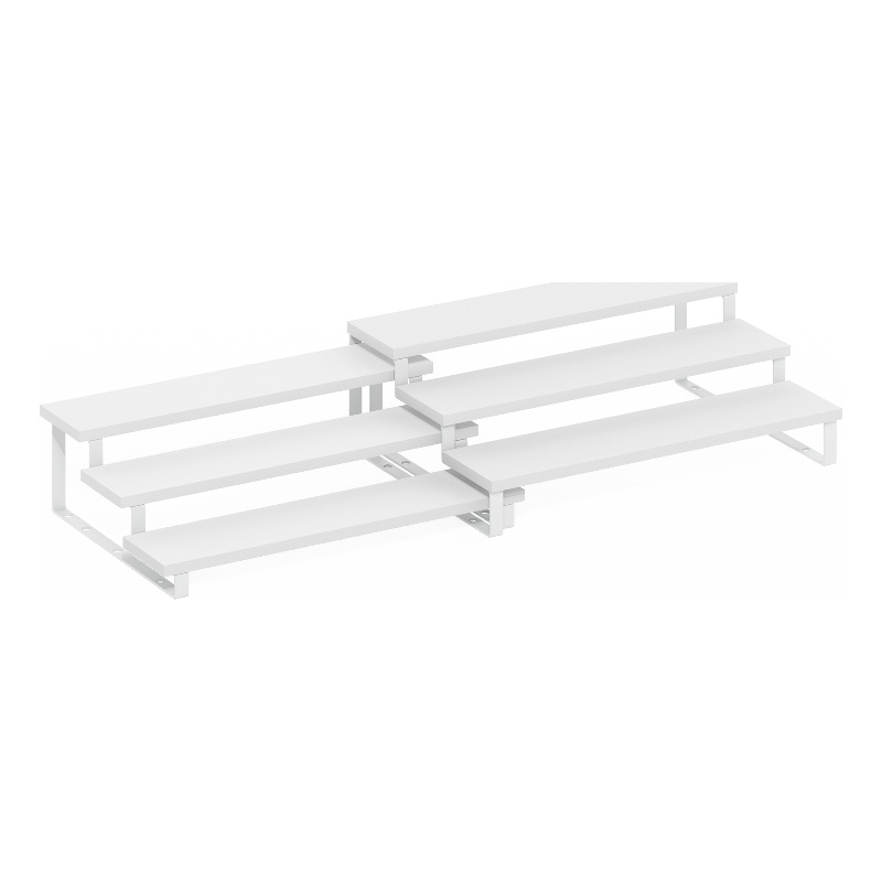 Furinno Ravel 3-Tier Nestable Spice Rack Organizer in Set of 2 White