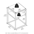Furinno MORETTI 2-Tier Lifestyle Stackable Shelf in Solid White Set of 2