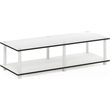 Furinno JUST No Tools Wide TV Stand in Plain White