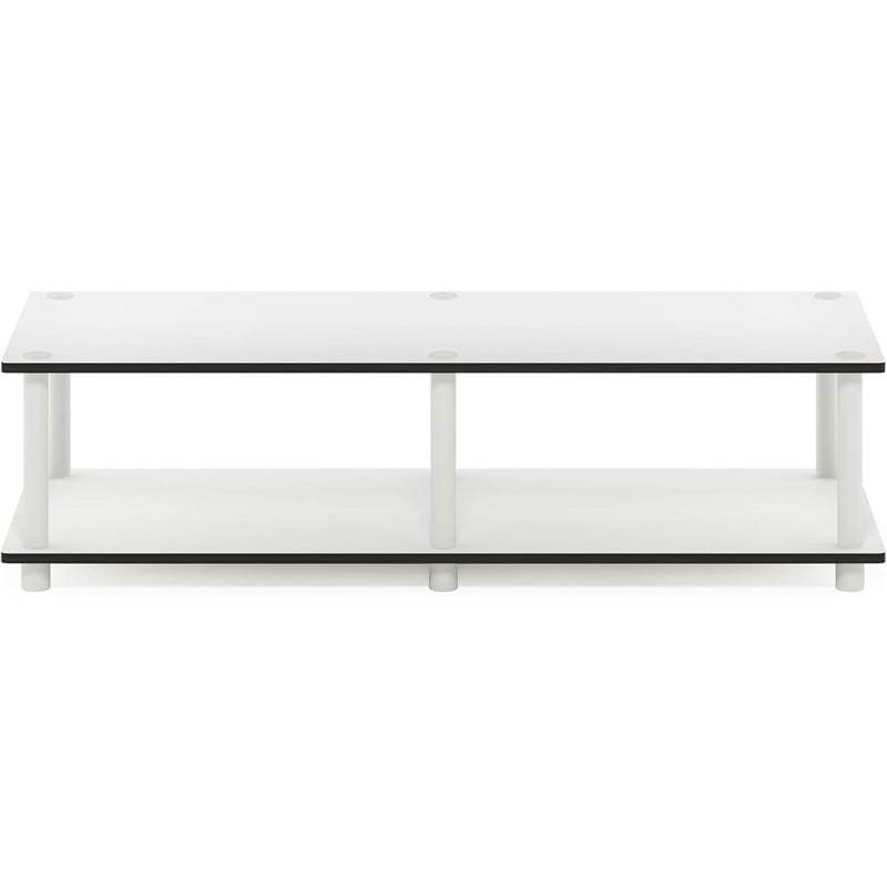 Furinno Just No Tools Wide TV Stand in Plain White