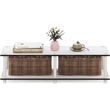 Furinno JUST No Tools Wide TV Stand in Plain White