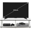 Furinno JUST No Tools Wide TV Stand in Plain White