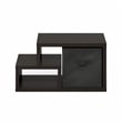 Furinno VIOLA Multipurpose Shelf with Bin in Dark Oak