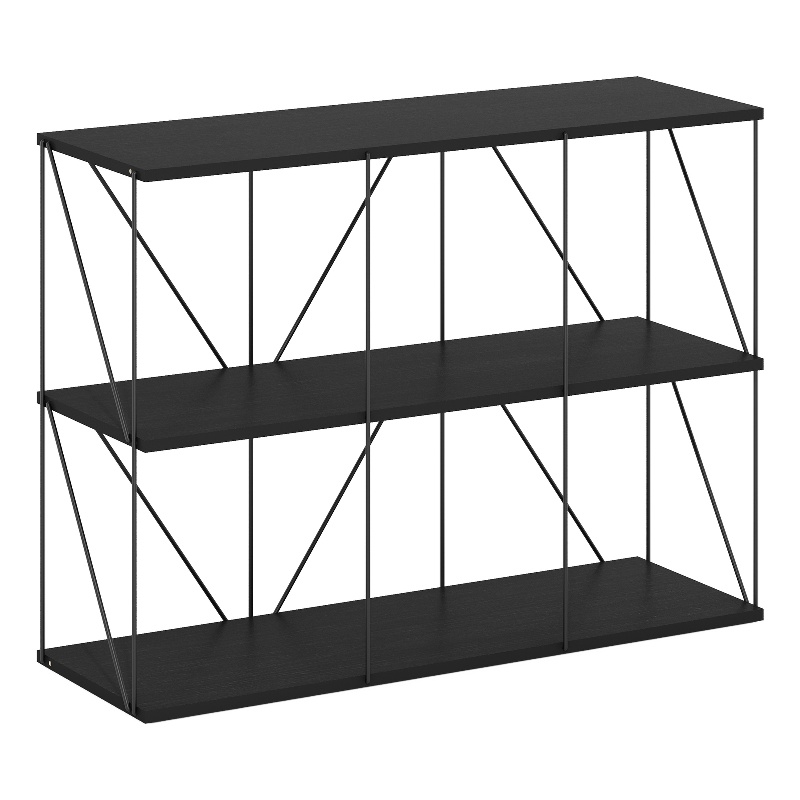 Furinno Rata 3 x 2 Flat Base Shelf Display Rack in Americano
