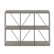 Furinno Rata 3 x 2 Flat Base Shelf Display Rack in French Oak Grey