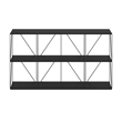 Furinno Rata 4 x 2 Flat Base Shelf Display Rack in Americano