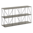 Furinno Rata 4 x 2 Flat Base Shelf Display Rack in French Oak Grey