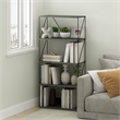 Furinno Rata 5-Tier Flat Base Shelf Display Rack Wide in French Oak Grey