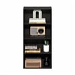 Furinno BASIC 4-Tier Open Shelf Bookcase 7 x 17 x 35inches in Espresso