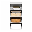 Furinno BASIC 4-Tier Open Shelf Bookcase 11 x 17 x 35inches in White
