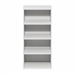 Furinno BASIC 4-Tier Open Shelf Bookcase 11 x 17 x 35inches in White