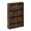 Furinno BASIC 4-Tier Open Shelf Bookcase 6 x 24 x 35inches in Amber Pine